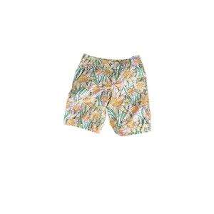 Lilly Pulitzer Shorts Women size 2 Resort Yellow Daffodils Pocket Bold Statement